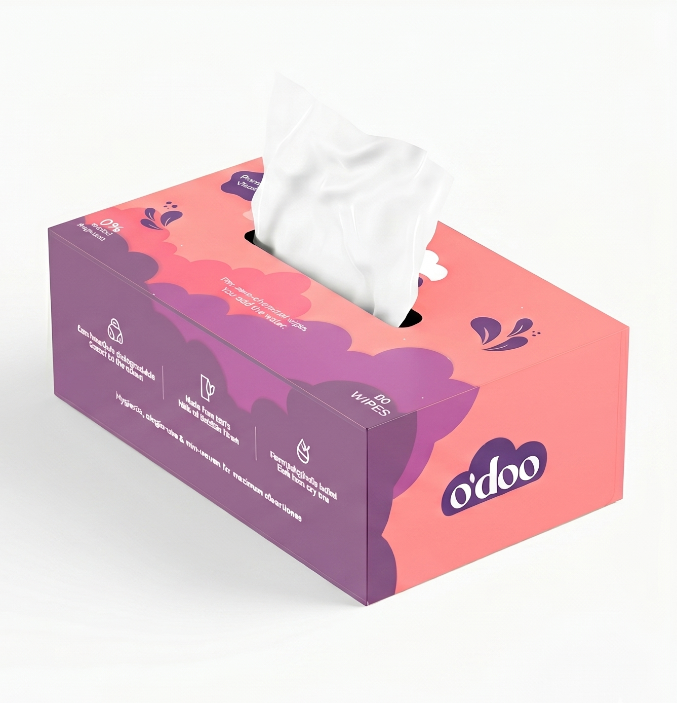 O'DOO Bamboo Dry Wipes - 80 sheets